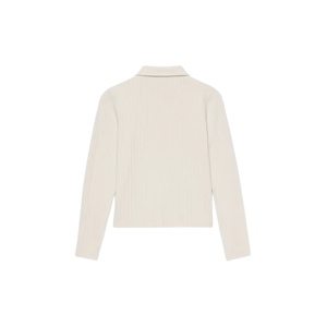 Mint Velvet Neutral Whipstitch Polo Top